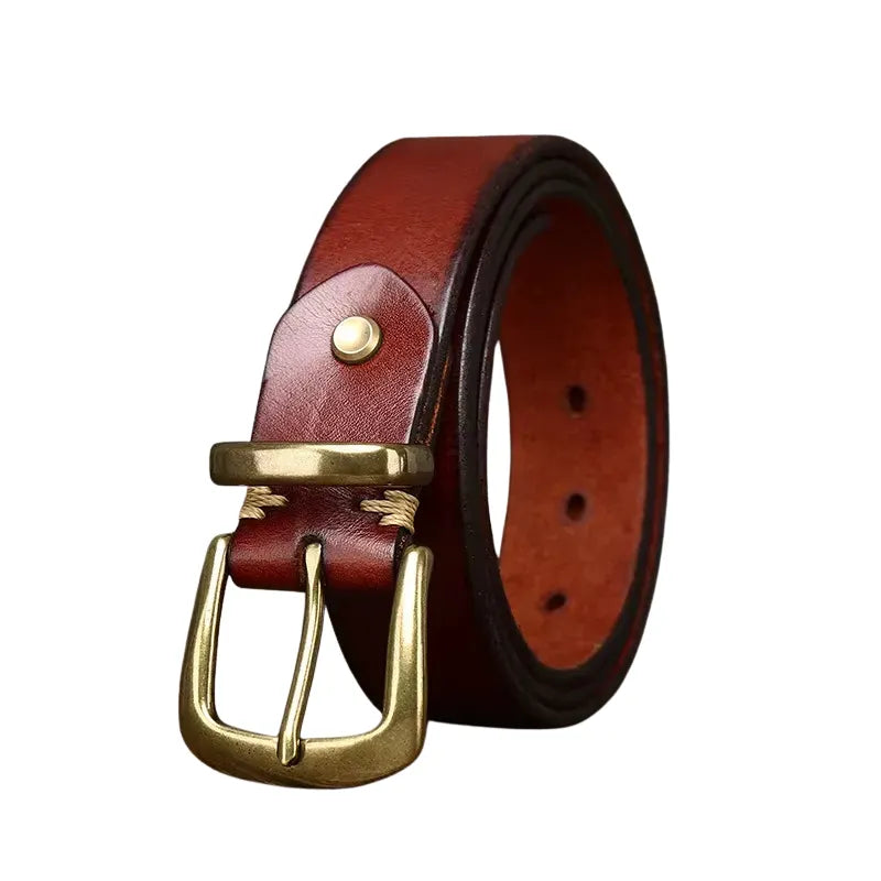 Cinto Masculino Valenteo Modeno Marrom Avermelhado