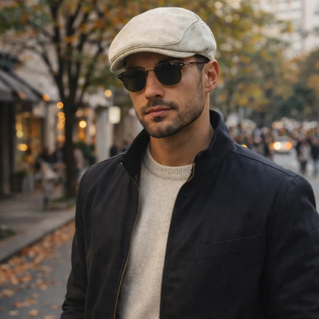 Boina Masculina em Camurça