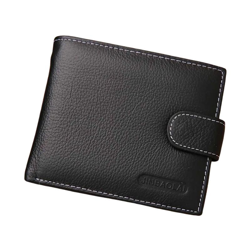 Carteira Masculina em Couro Legitimo Valenteo Ravelli Preto