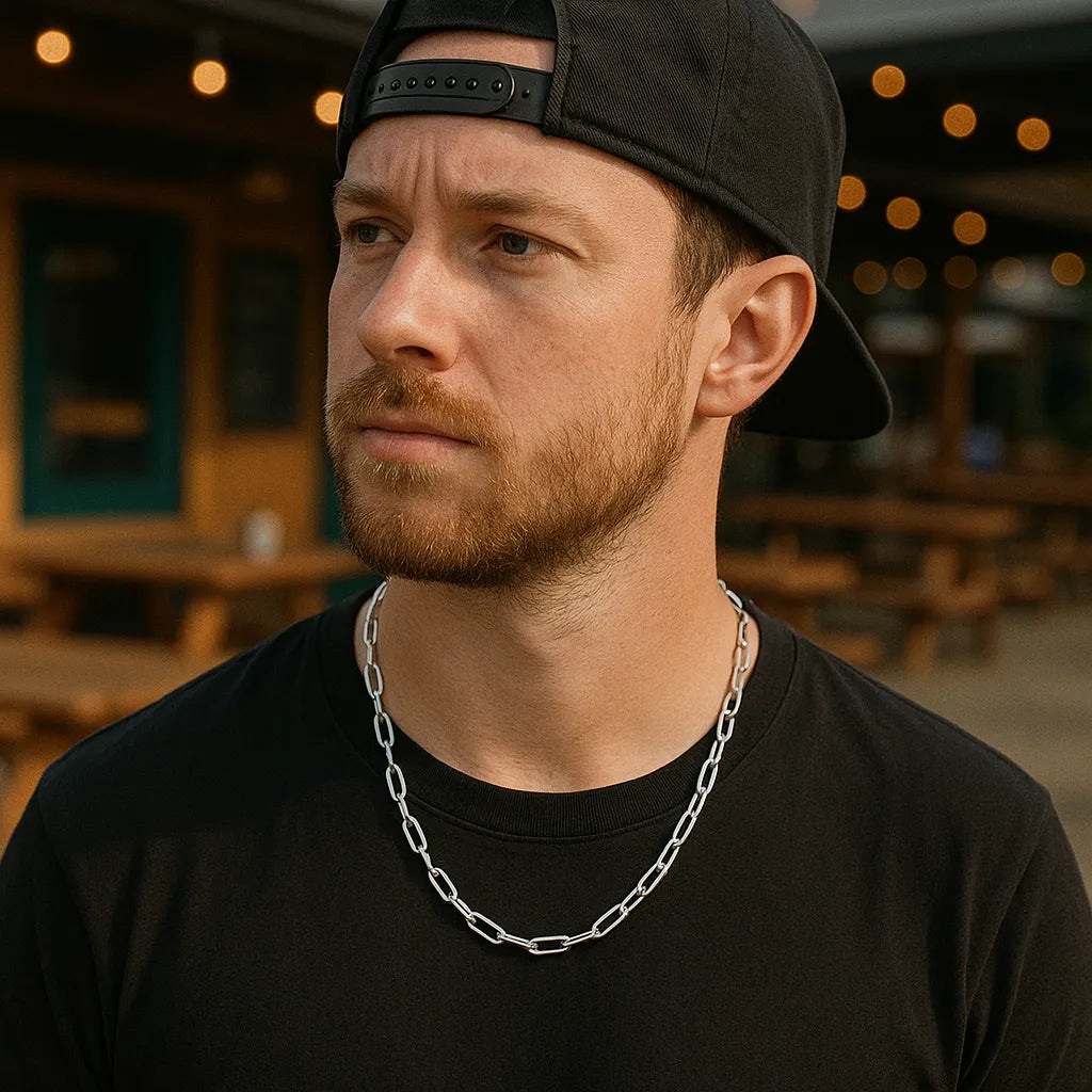 Corrente Masculina Valenteo Argent Prata