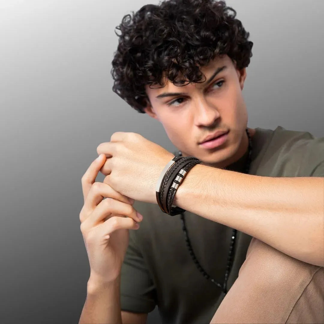 Pulseira masculina Valenteo Trivo