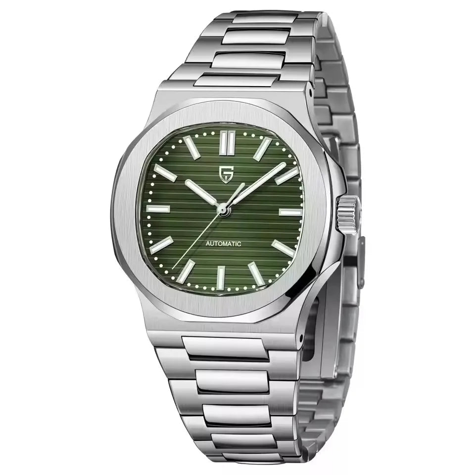 Relógio Masculino Automático Verde Nautic