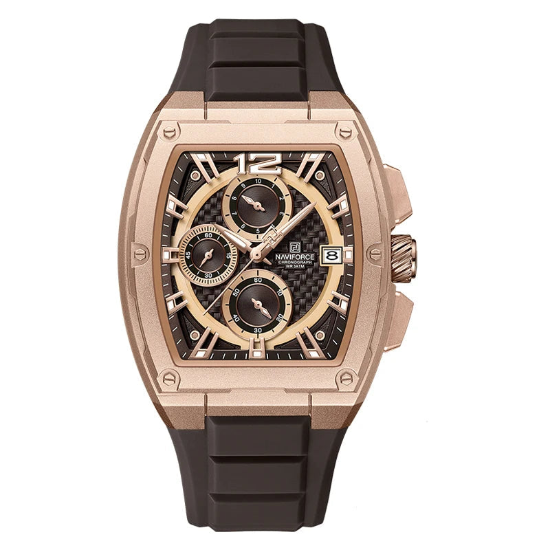 Relógio Masculino Cronógrafo Marrom Force Air