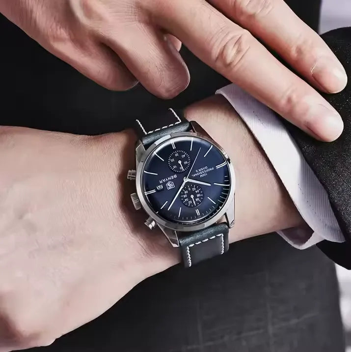 Relógio Masculino Quartzo Azul Gentleman