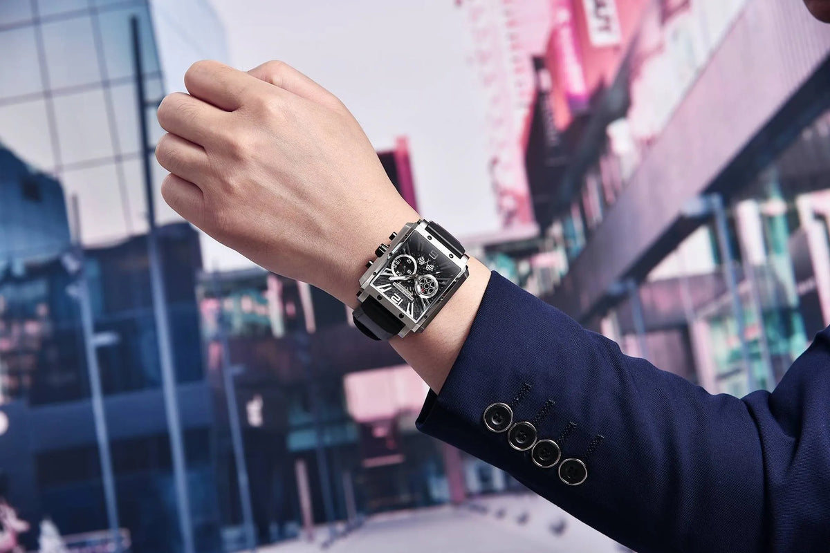 Relógio Masculino Cronógrafo Preto Monakos