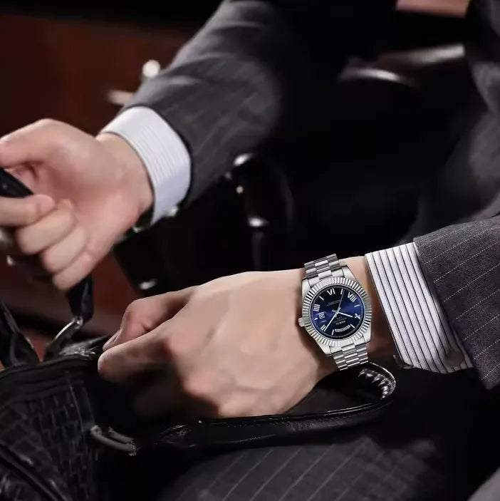 Relógio masculino Quartzo Azul President Date