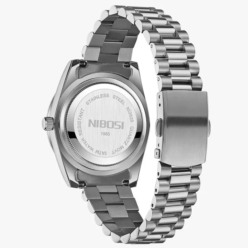 Relógio Valenteo President Date Quartzo Azul Turqueza - Nibosi