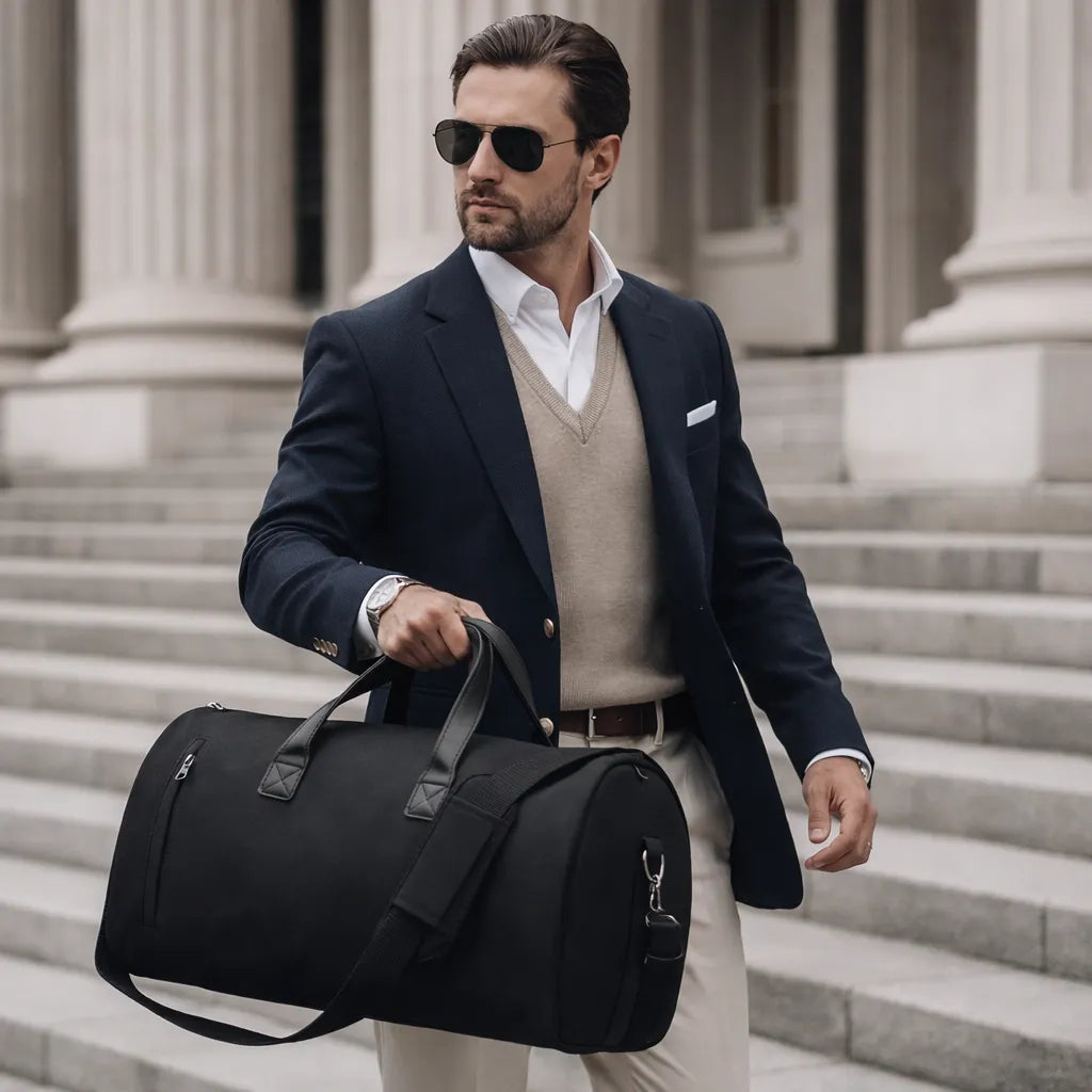 mala de mão masculina estilo executivo