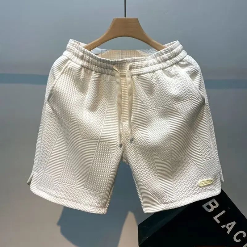Bermuda Masculina Moletom Valenteo Wentford Off White Branco