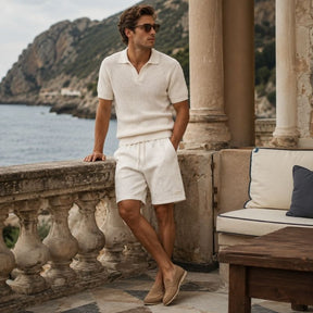 Bermuda Masculina Moletom Valenteo Wentford Modelo