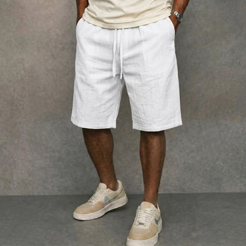 Bermuda Masculina Social Valenteo Costiera Branca