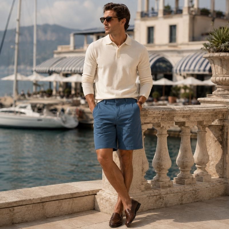 Bermuda Masculina Social Valenteo Monteluce Modelo
