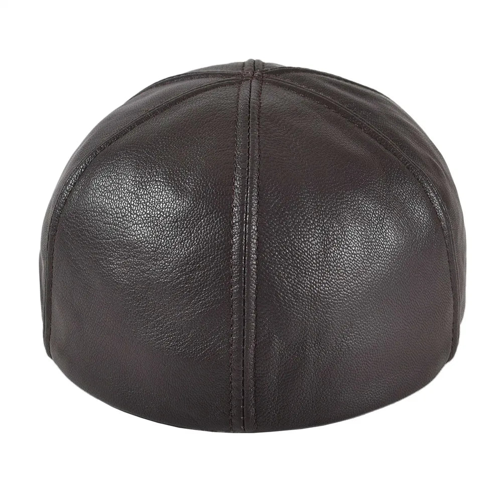 Boina elegante em couro