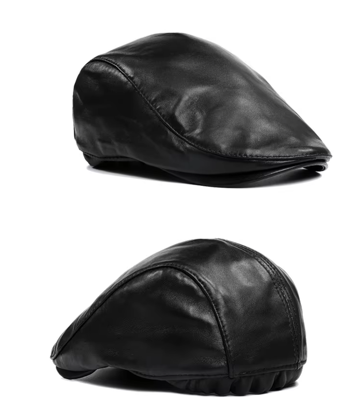 Boina Masculina em Couro Valenteo Aspen