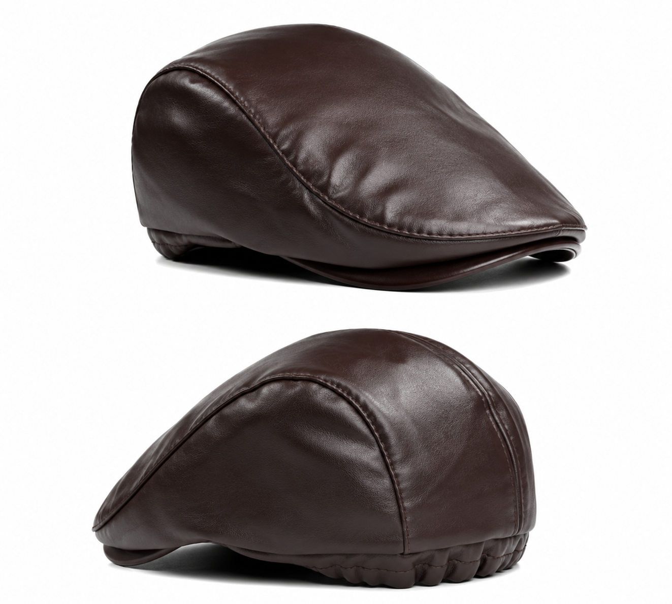 Boina Masculina em Couro Valenteo Aspen