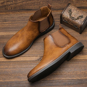 Bota de Couro Slip On Masculina Valenteo King Ranch Marrom