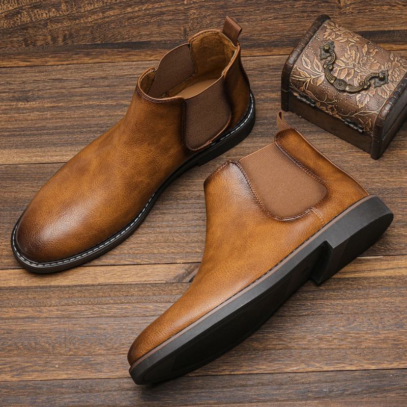 Bota de Couro Slip On Masculina Valenteo King Ranch Marrom