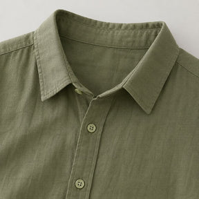 Camisa Masculina Linho Manga Curta
