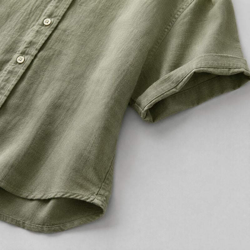 Camisa Masculina Linho Manga