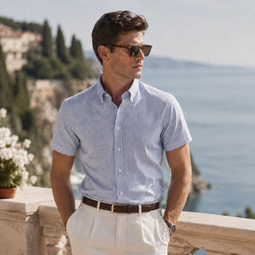 Camisa Masculina Manga Curta Valenteo Leonzio Gola Polo