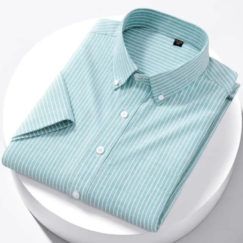 Camisa Masculina Manga Curta Valenteo Leonzio Verde