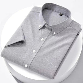 Camisa Masculina Manga Curta Valenteo Raviano Cinza