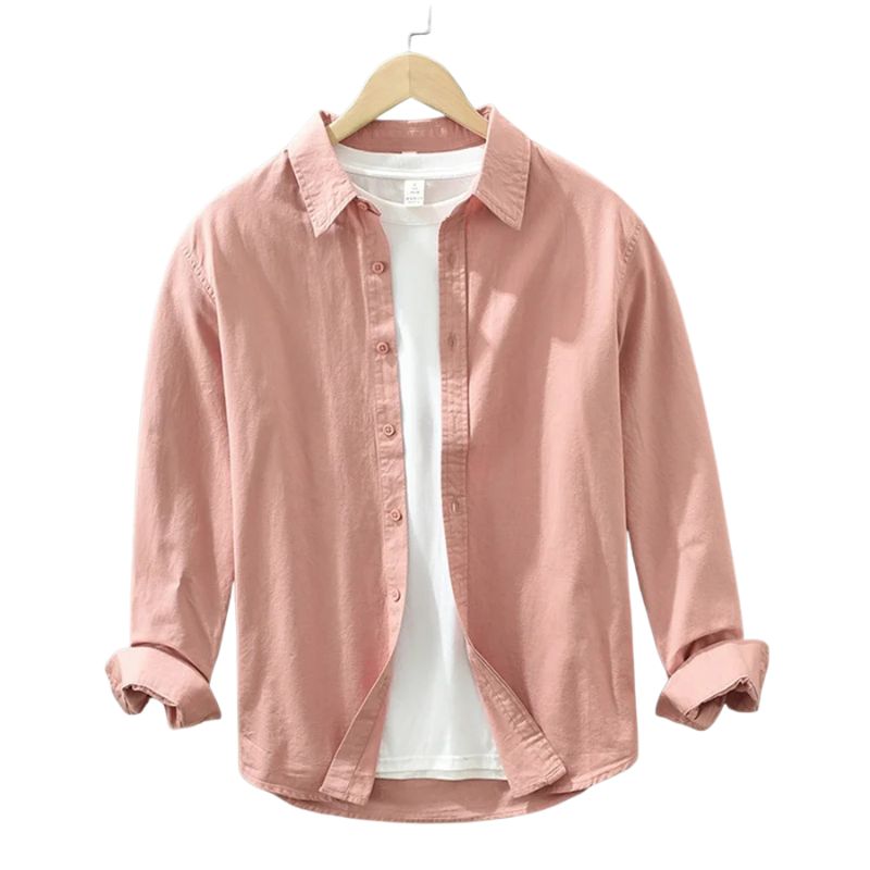 Camisa Masculina Manga Longa em Algodão Valenteo Valmonti