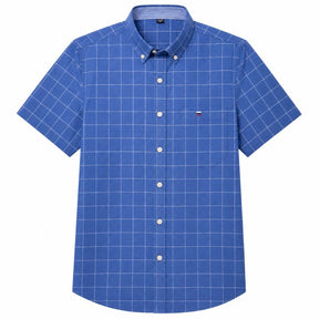 Camisa Masculina Quadriculada Manga Curta Valenteo Treviano