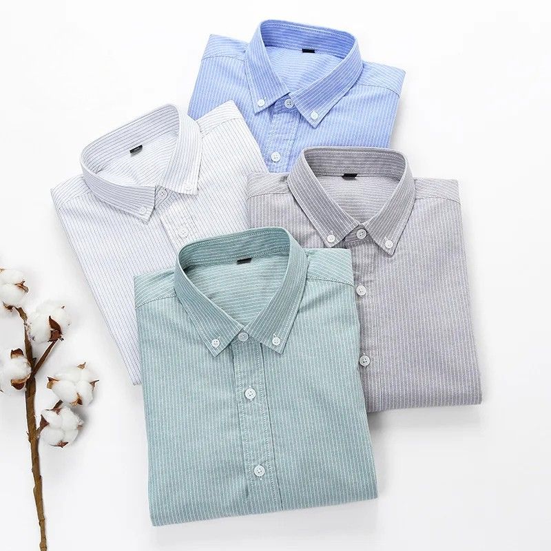 Camisa Masculina Social Listrada em Algodão Valenteo Albrizzi Diversas Cores