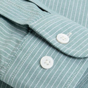 Camisa Masculina Social Listrada em Algodão Valenteo Albrizzi Botões