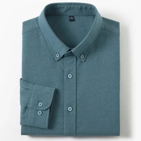 Camisa Masculina Social Oxford Valenteo Castellani Verde