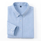 Camisa Masculina Social Oxford Valenteo Castellani Azul