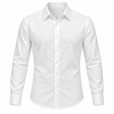 Camisa Masculina Social em Linho e Algodão Valenteo Bellano Branco