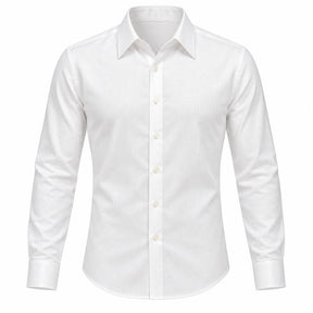 Camisa Masculina Social em Linho e Algodão Valenteo Bellano Branco
