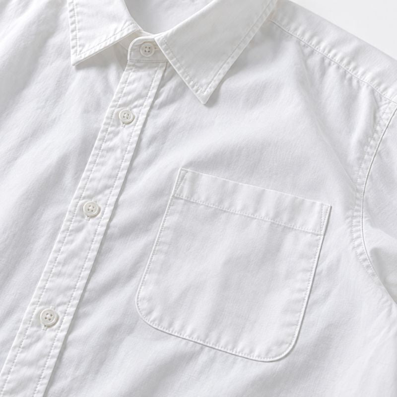 Camisa Masculina em Linho e Algodão Gola