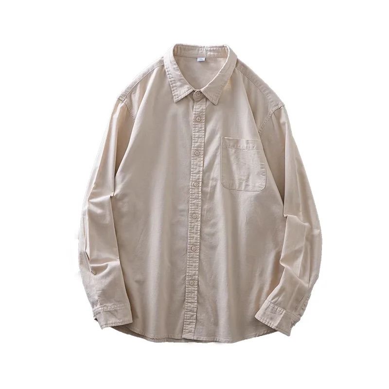 Camisa Masculina em Linho e Algodão Valenteo Donati Cáqui
