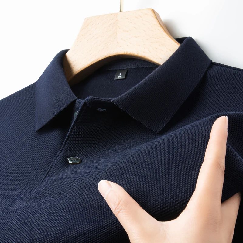 Camiseta Gola Polo Algodão Valenteo Alverio Azul Marinho