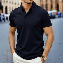 Camiseta Gola Polo Poliéster Valenteo Montavio Azul Marinho