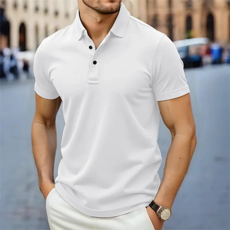 Camiseta Gola Polo Poliéster Valenteo Montavio Branco