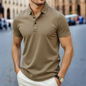 Camiseta Gola Polo Poliéster Valenteo Montavio Marrom