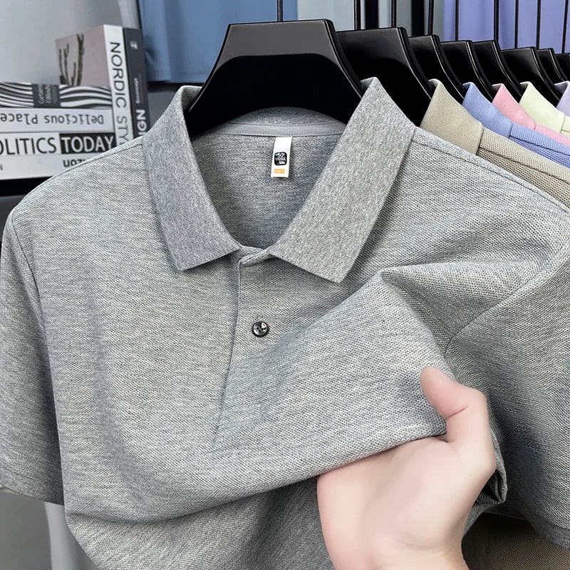 Camiseta Gola Polo Valenteo Bellestro Cinza Claro