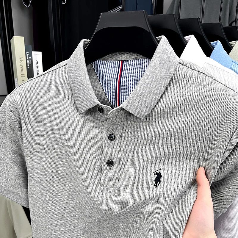 Camiseta Gola Polo Valenteo Raviero Cinza
