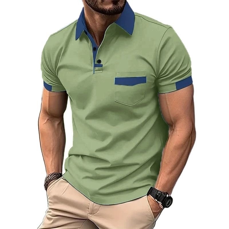 Camiseta Gola Polo Valenteo Valdora Verde Azul