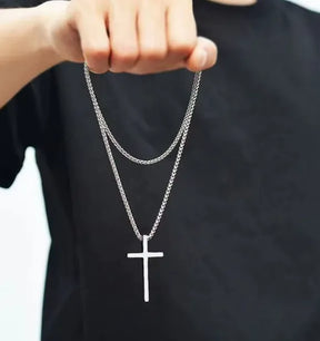 Corrente Masculina Valenteo Silver Cross