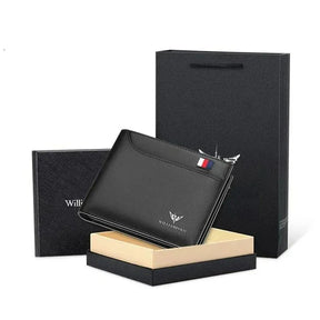 Carteira Masculina Valenteo Slim em Couro Preto