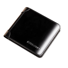 Carteira Masculina em Couro Valenteo Venturo Preto