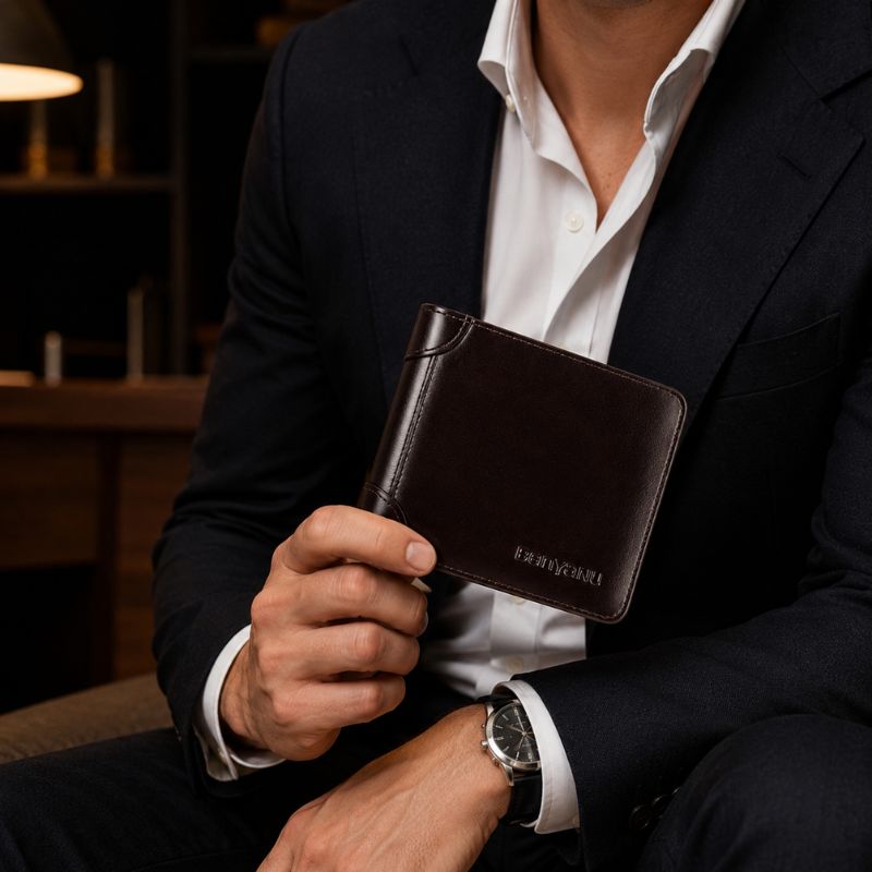 Carteira Para Homem Masculina em Couro Valenteo Venturo