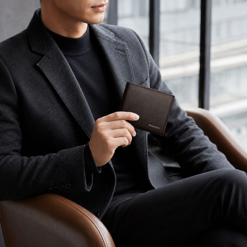 Carteira Masculina em Couro Valenteo Vittaro Marrom