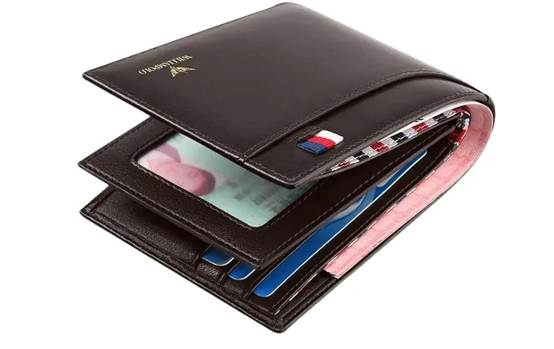 Carteira Masculina Valenteo Slim em Couro Marrom