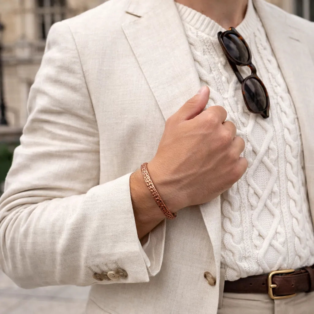 Pulseira Masculina Valenteo Hammered